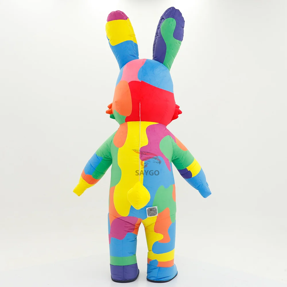 Performance Wear Mascot Costume Rabbit Clothes for Birthday Party Dress 2/2.6m Celebration Events Rental Inflatable Bunny Rabbit