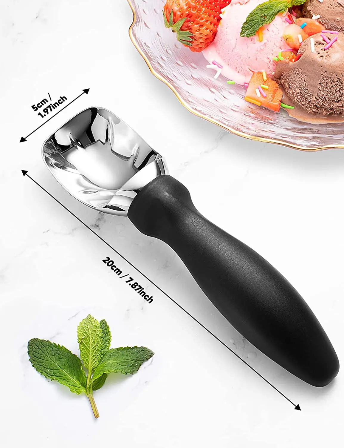 Durable Stainless Steel Ice Cream Scoop With Comfortable Handle Buy