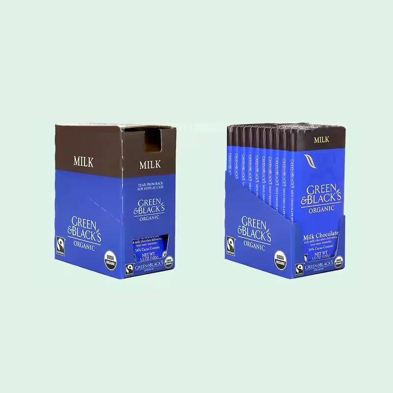 Holidaypac Custom Supermarket  Retail Display Packaging Cardboard Pdq Display Box Biscuits Display Shelf Ready Tray