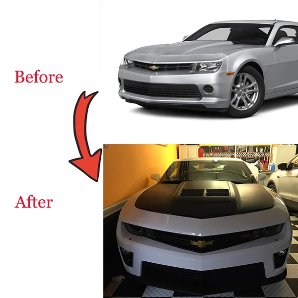 2010-2015 ZLスタイル ファイバーグラス製エンジンフード ボンネット 
