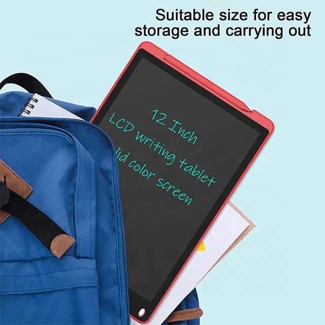 12 Inch Digital Drawing Tablet for Kids Durable Handwriting LCD Pad E Ink Writing Tablet With Battery Lock