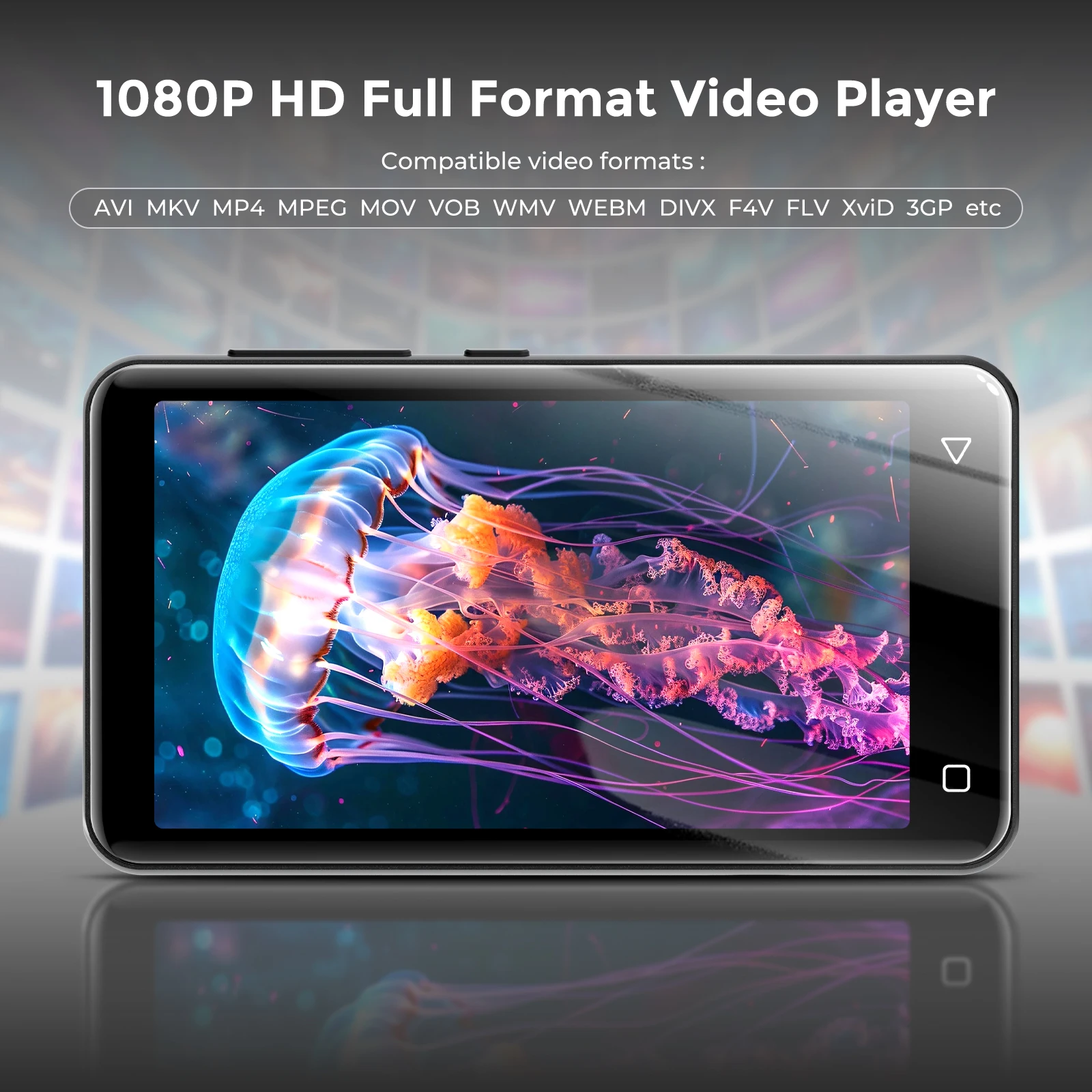 Digital Music Player with Touch Screen 1080p Christian Music Wifi Video Songs Download Touch Screen Smart MP3 Player