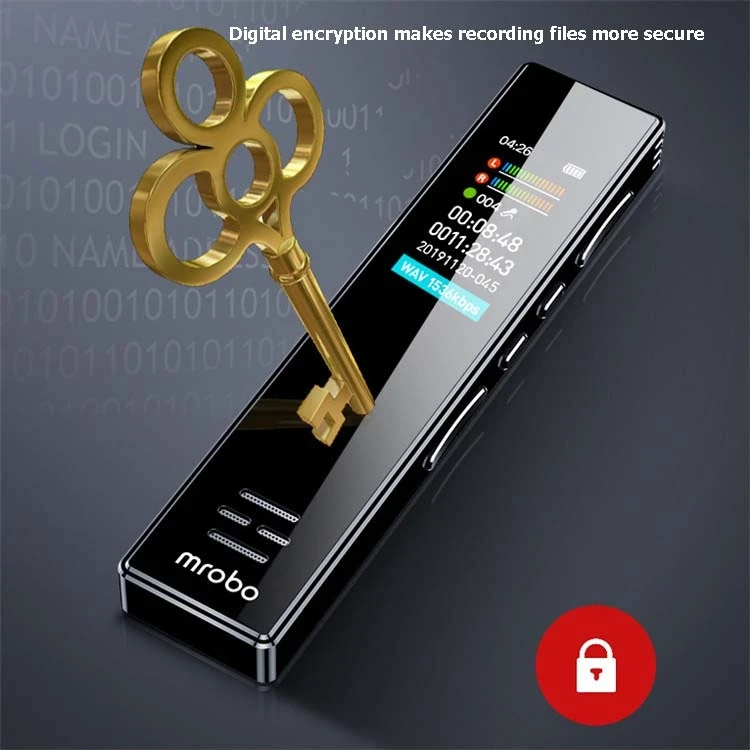 Shopify дропшиппинг MROBO A10 Профессиональный диктофон HD Шумоподавление для студентов MP3 музыкальный плеер с цветным