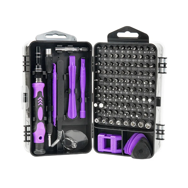 Fast Delivery Tool Kit for Laptop Repair 115 in 1 Precision Screwdriver Set with 98 Bit