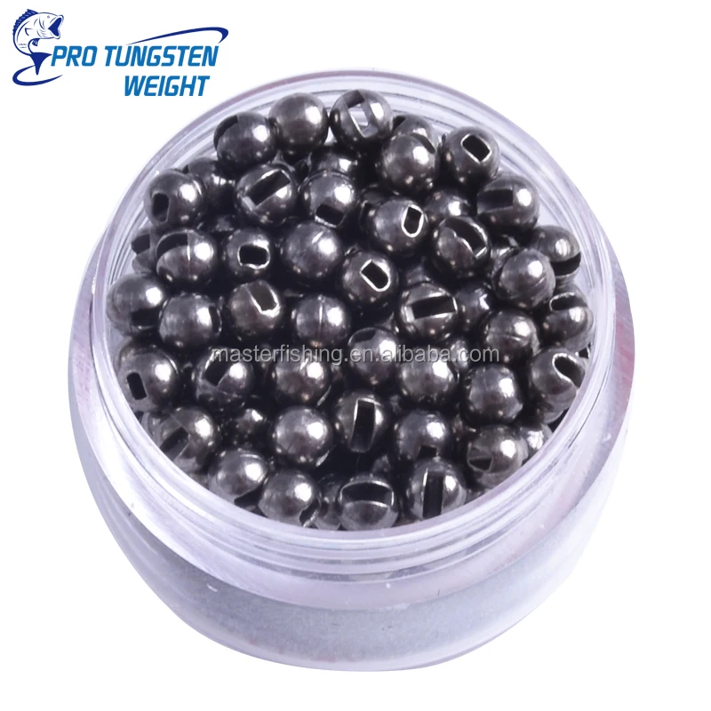 Pro Tungsten Weight Plated Slotted Beads Fly Tying Tungsten Beads Bulk 100  for Fly Tying Materials