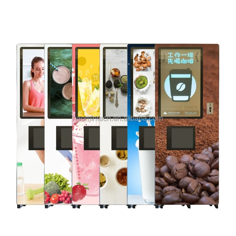 Commercial Protein Vending Machine Self Service  Milk Tea Coffee Hot Chocolate Vending Machine Automatic