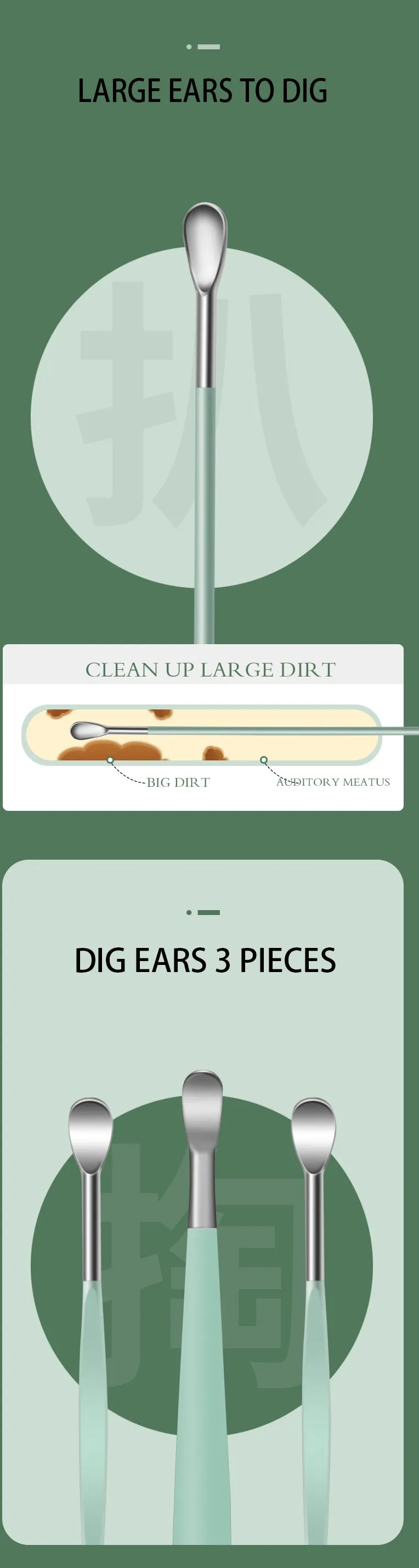 product professional factory popular yellow earpick beauty tool custom logo ear pick set-2