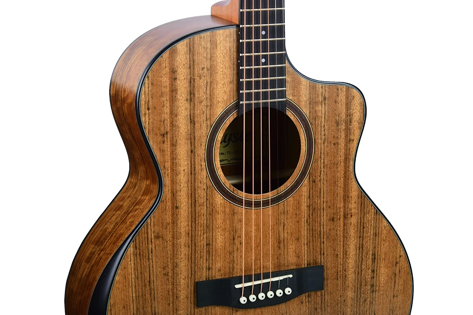 Tayste 40 Inch Acoustic Guitar with Armrest - Optional Pick-up