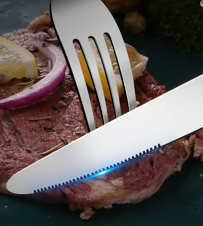 Manufacturer Wholesale Stainless Steel Cutlery Heavy Simple Thickened