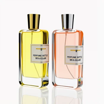 Factory Direct New Product Perfume Bottle 100ml Empty Spray Perfume Bottles Flat Square Perfume Bottle With Cap