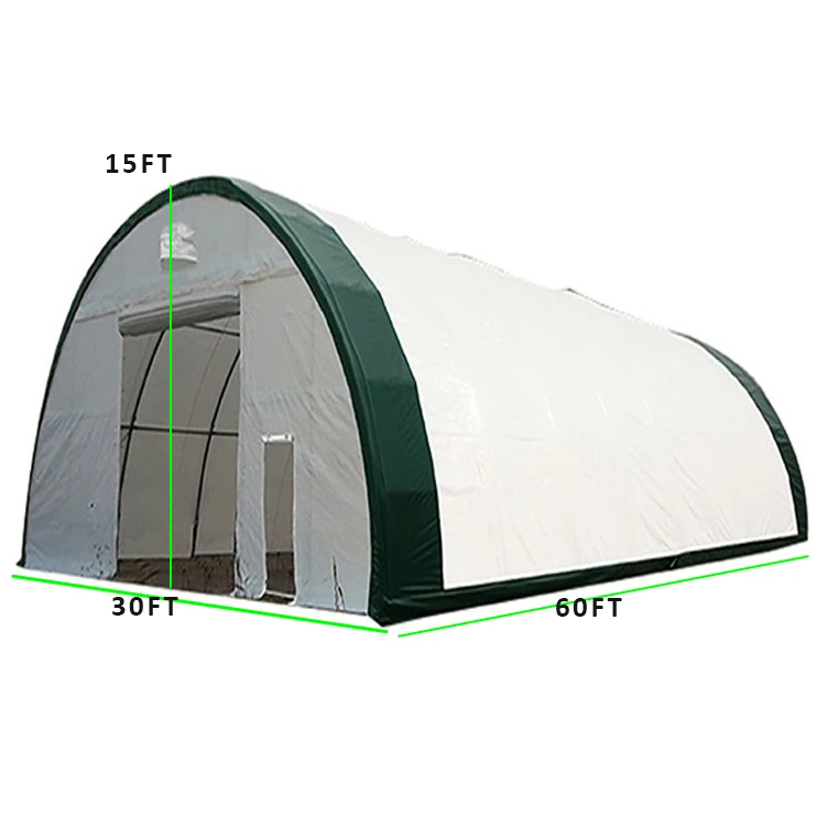 pvc heavy duty industrial shelter tent warehouse for coal large equipment storage parking machine canopy shed-5