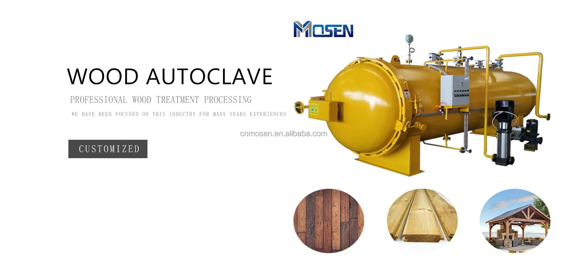 Industrial High Pressure Wood Preservative Treatment Machine Timber