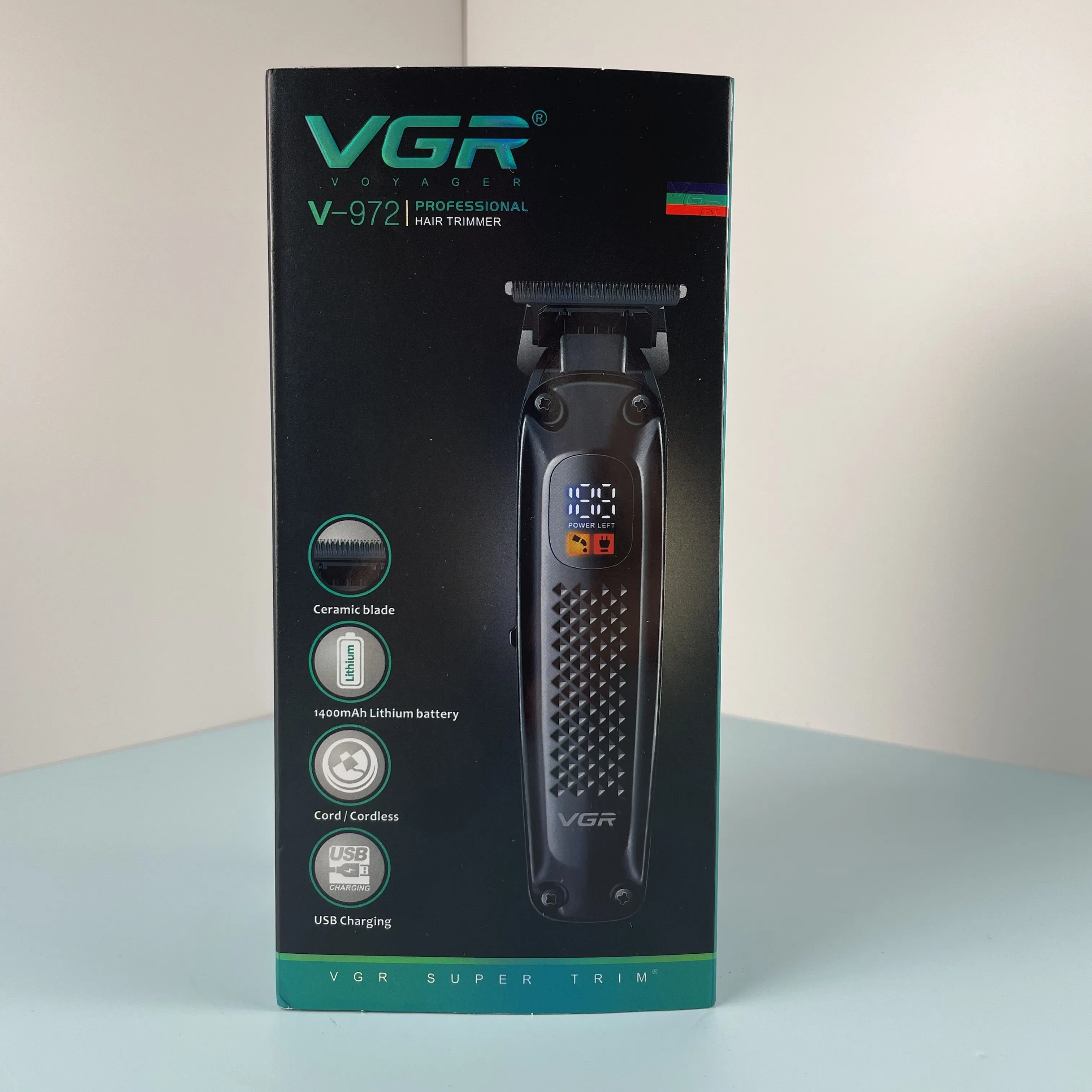 Vgr V-972 Cordless Professional Hair Trimmer with LED Display