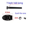 Black T-belt with 160+heart-shaped buckle-5
