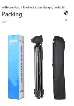 QZSD-Q1730 Professional Camera Tripod 68 Inch for Sale Photography Tripod With Quick Release for Digital Video Camera Phone product image