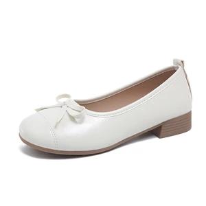 Women's Casual Anti-Slip Slip-On Flat Shoes PU Upper Flower Decorated Straw Insole Breathable Boat Loafer Peep Closed Work