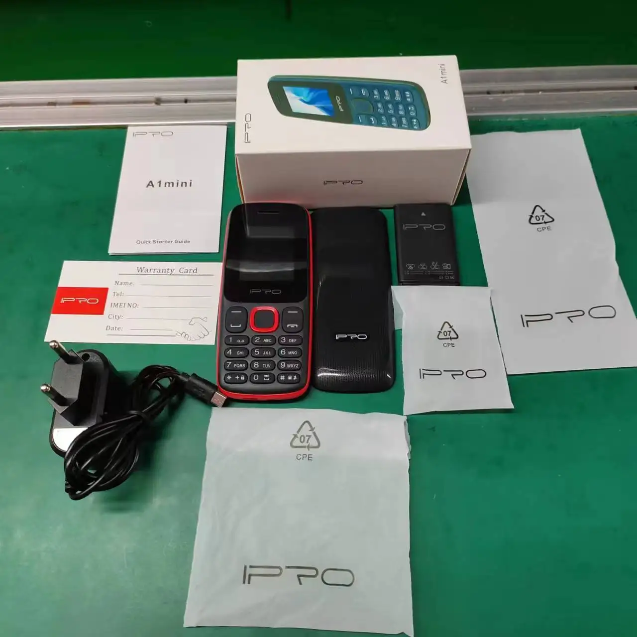 IPRO Phone Cellphone Telephone Feature Cellular Mobile Bar GSM 2G Phones with Basic 1.77 Inch  Phones LCD Dual SIM Card
