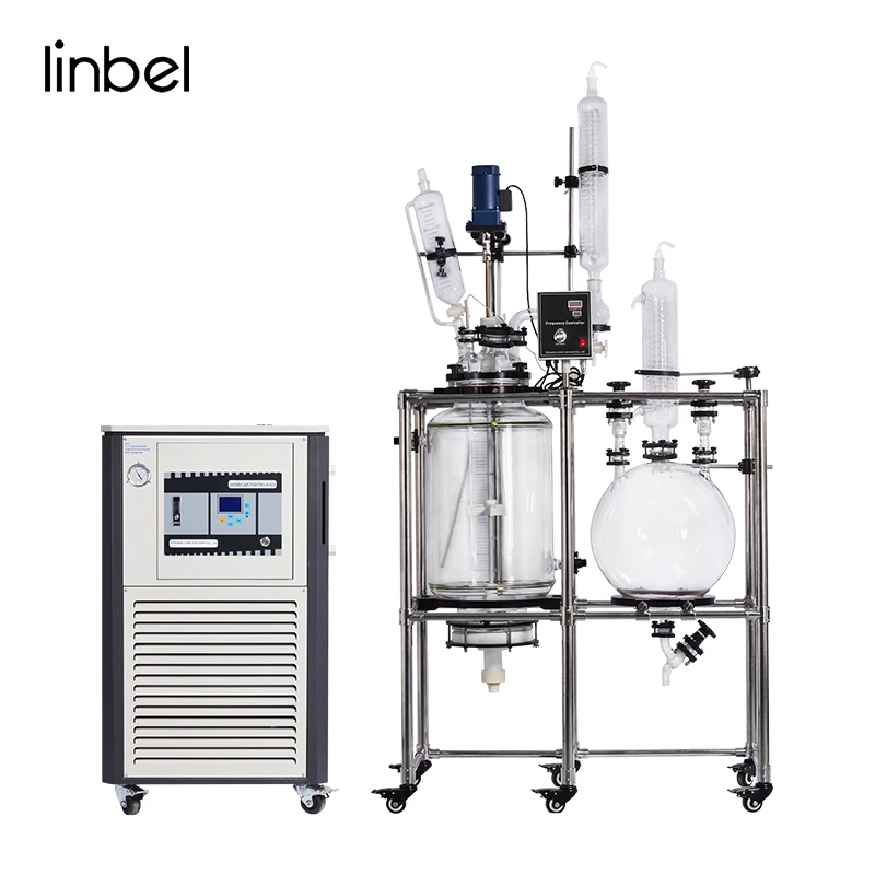 100L Glass Crystallization Filter Reactor for CBD Crystal