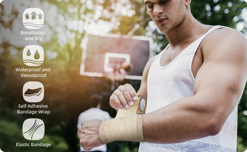 Hot Selling Medical Bandage Football Sock Cohesive Tape Sport Bandage