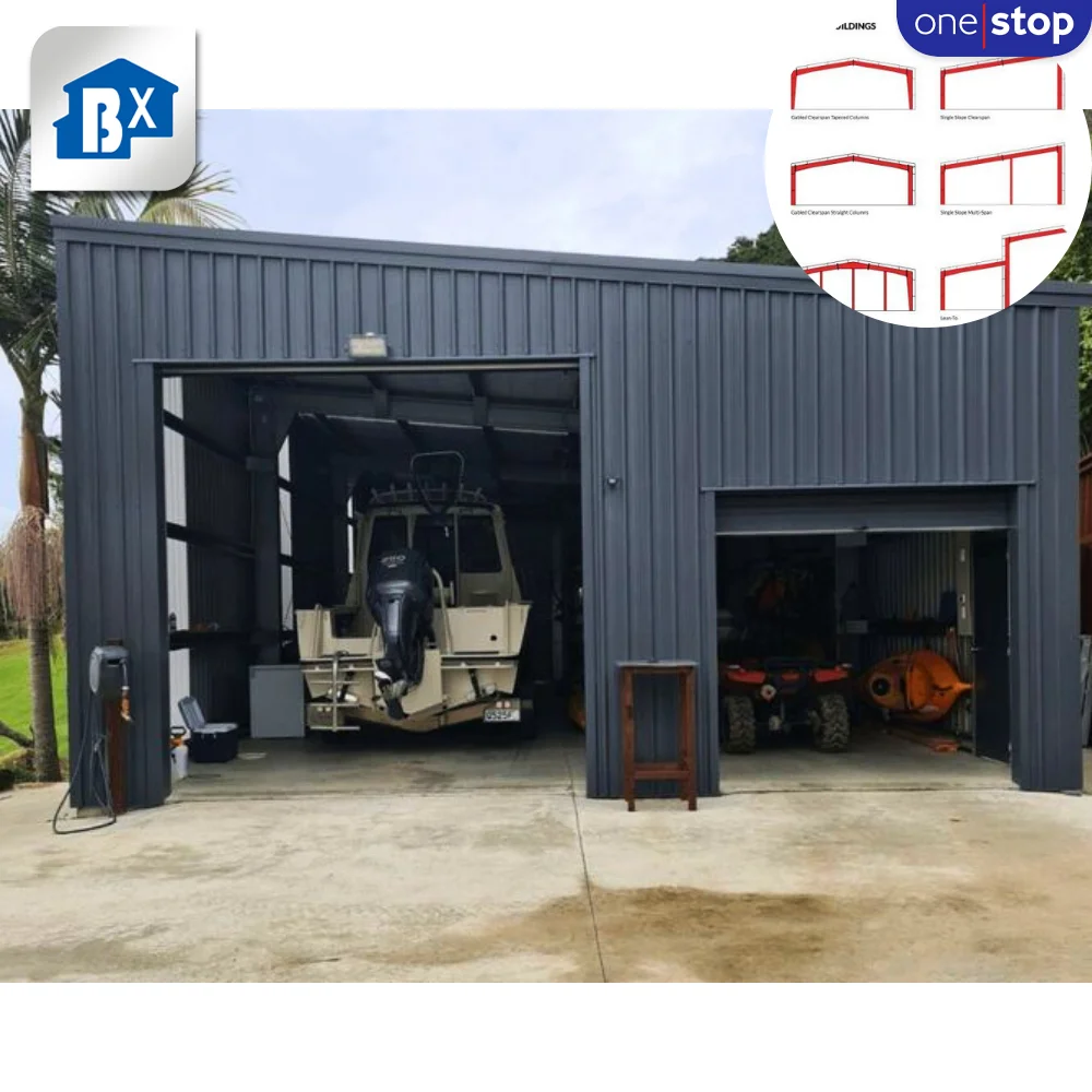 ONE-STOP Service Single Shade Steel Frame Structure | Customized Prefabricated Barn Metal Building Prefab Warehouse Workshop
