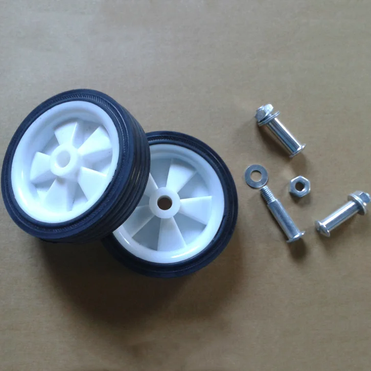 Heavy Duty Wheelchair air Compressor Industrial 8 Inch 200mm Pulley Rubber Caster Wheel