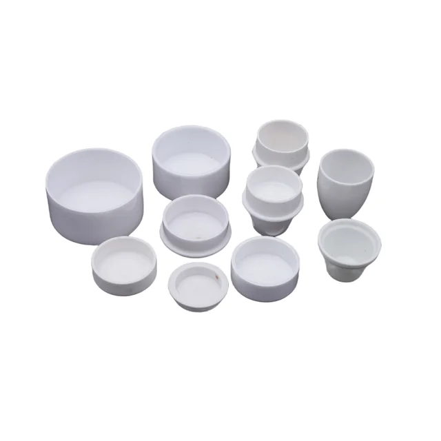 Mini thermal analysis alumina ceramic crucibles 99% AL2O3 D7xH4mm