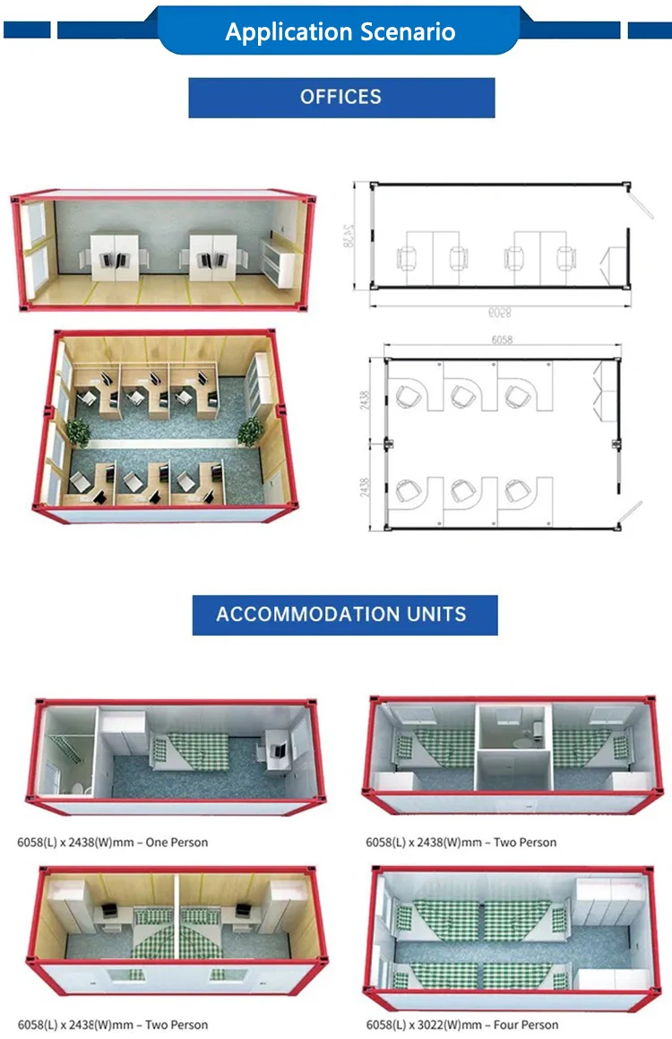 Modular Containers - Durable 20 Foot Prison Container Homes for Sale