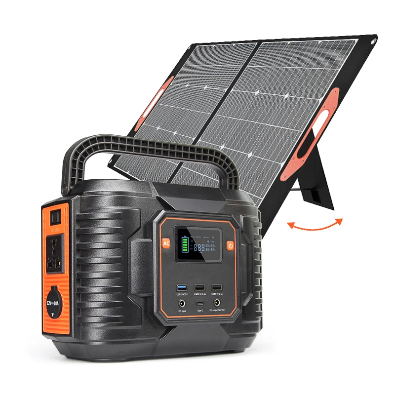 Portable Solar Generators 300w 300 Watt Battery Camping Charging Solar  Generator Portable Power Station With Solar Panel