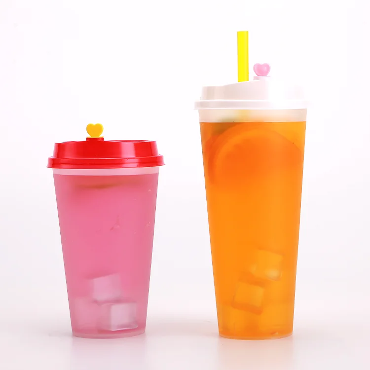 Boba Cup Bubble Tea Milk Juice Reusable 360ml 500ml 700ml Custom Printed PP  Cup - China Plastic Cup and Custom Plastic Cups price