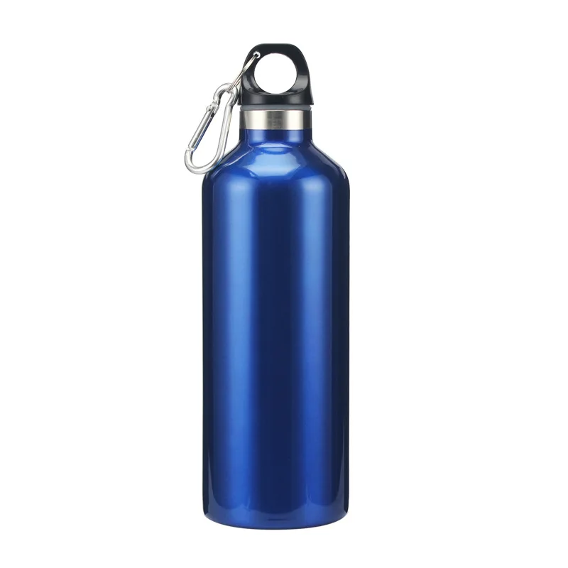 Leak Proof Sports 16oz Water Bottle With Lid And Straw Stainless Steel ...