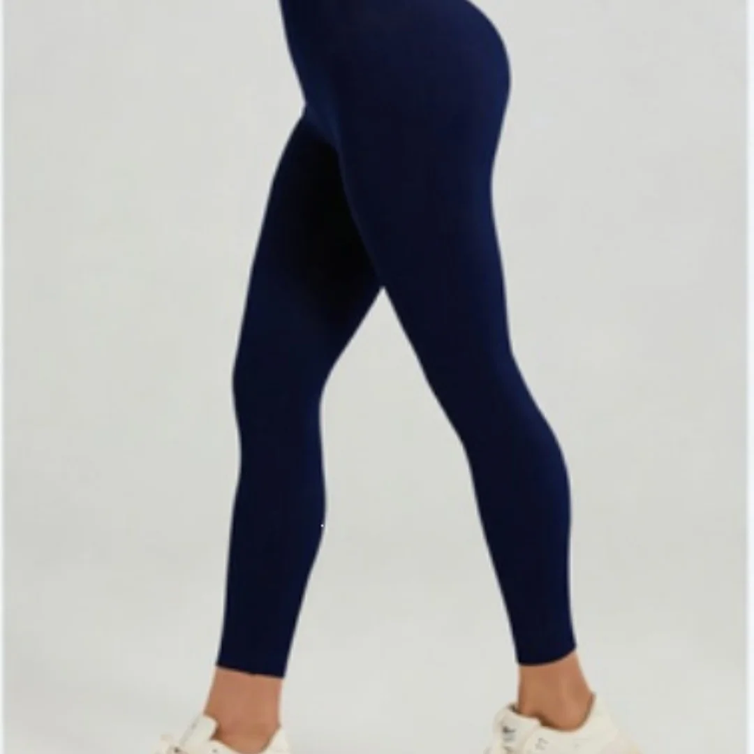 Simple Solid Color Women's Long Yoga Pants High Waist Shaping Casual Daily Commute Home Versatile Four-Way Stretch Spandex/Nylon
