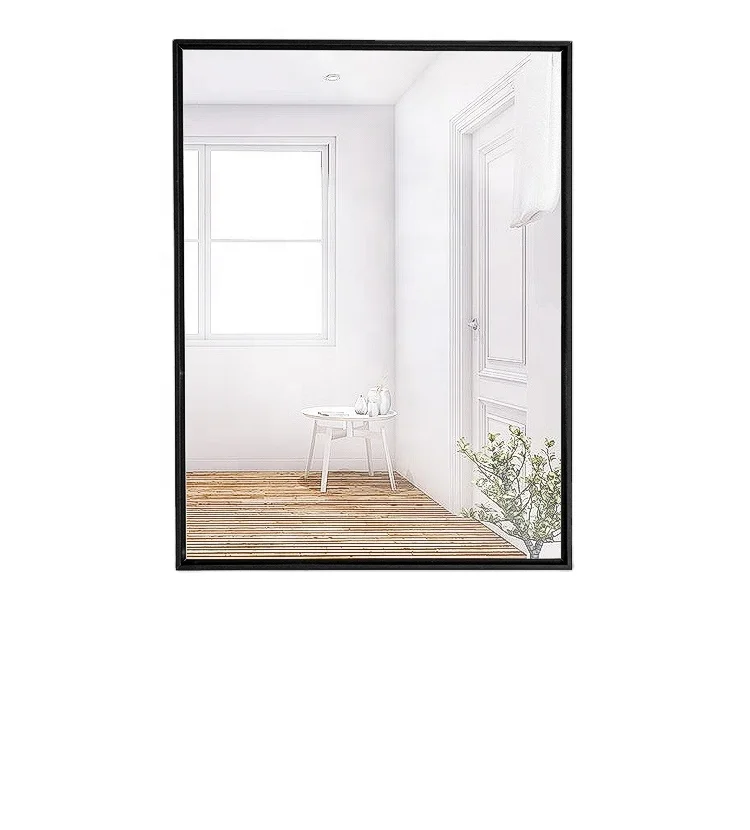 Good Quality Rectangular square Frame Decorative Aluminum Materia Moulding Picture Aluminum Photo Mirror Frame