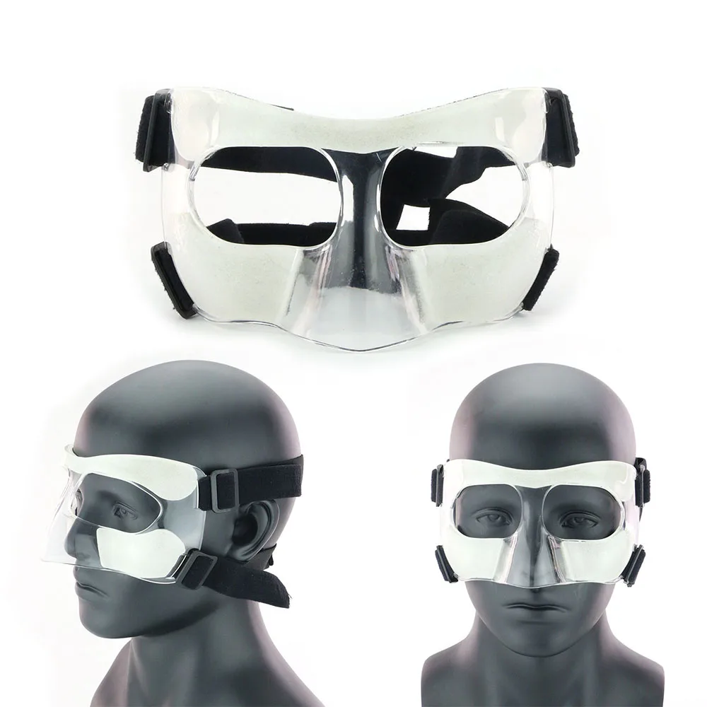 Masque de nez pour nez cassé, protection du visage réglable, protection contre les blessures au nez et au visage pour le sport, le football, le basket-ball