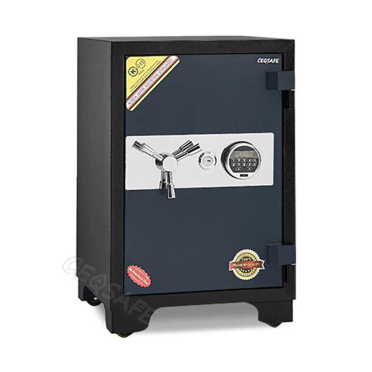 CEQSAFE High Quality Steel Metal Cabinet Digital Safe Fire Proof Storage Safe Box Fireproof