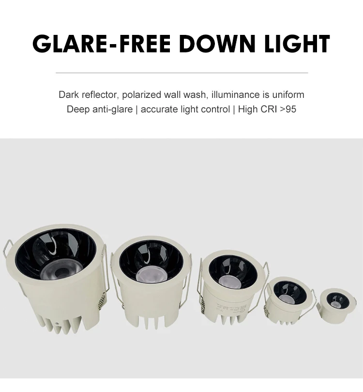 lc1051 new design beam angle aluminum hotel ceiling spotlight recessed 3w led down lamp-0