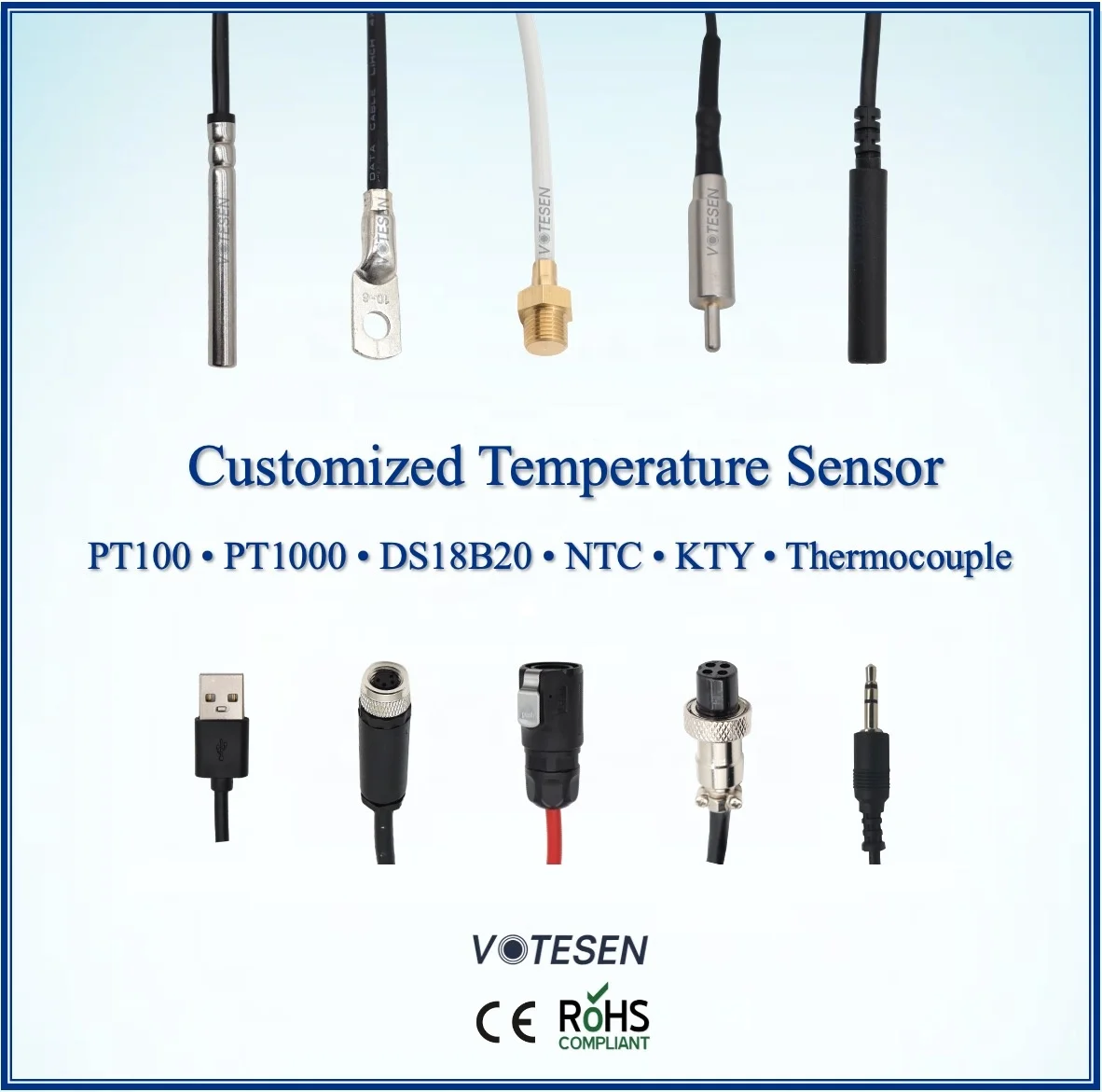 Rtd Machine RTD PT100/PT1000 Temperature Sensor with High Accuracy
