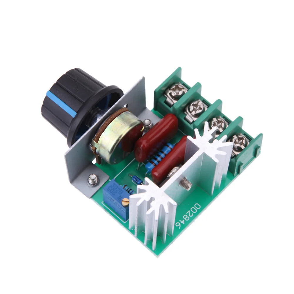 2000W Adjustable Voltage Regulator AC Thyristor SCR Motor Speed Controller 