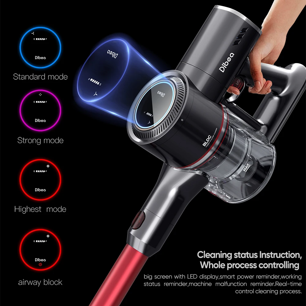 Dibea 4 In 1 Bldc Handheld Vacuum Cleaner Cordless Portable Wireless