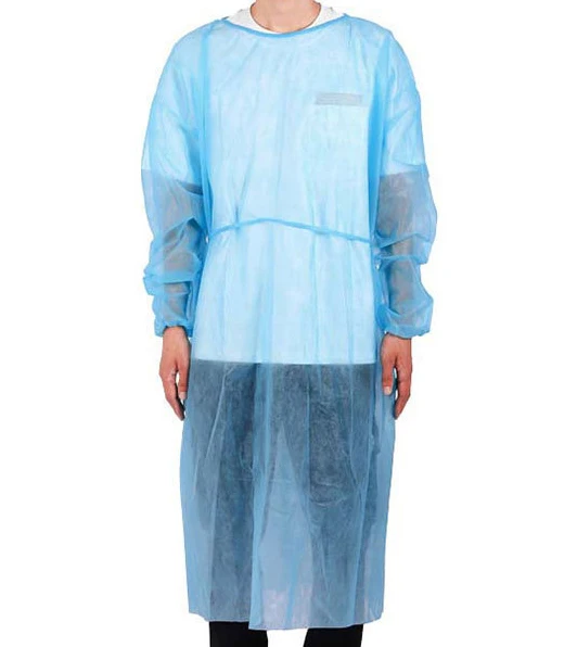 Disposable Isolation Gown Polypropylene Isolation Gowns Knit Cuff Long Sleeve Isolation Gown