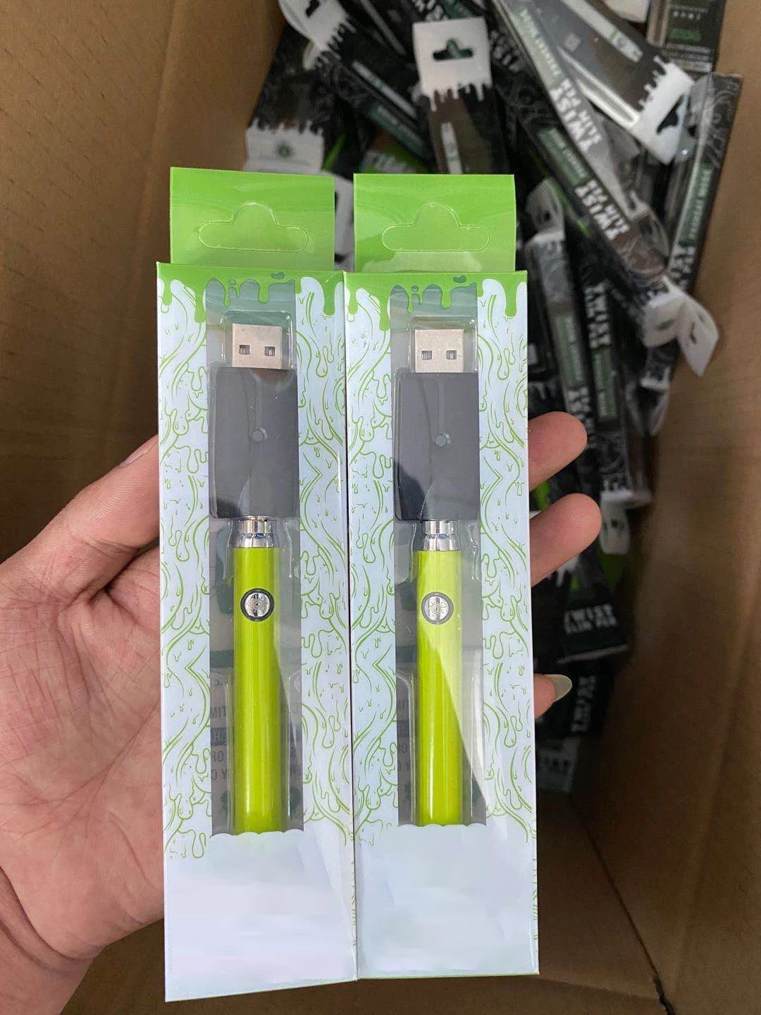Новый Пользовательский логотип Cartidge Peheat переменная 900mah 380mah 1000mah 320mah 650mah перезаряжаемая трубка CBD 510 батареи