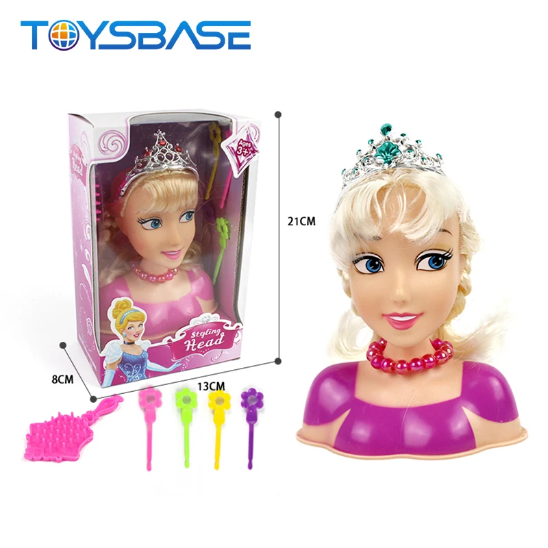 Girls Doll Head Playset Hair Styling Doll Head With Accessories Cultivating  Games Girl Games