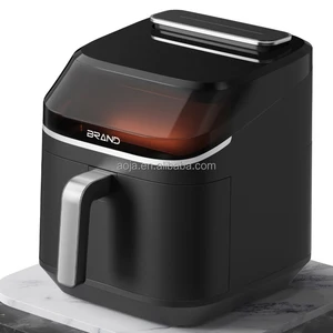 1800W Home Air Fryer Oil-Free Modern Style 6.5L for Household Use Electric High Quality Plastic water tank  light strip