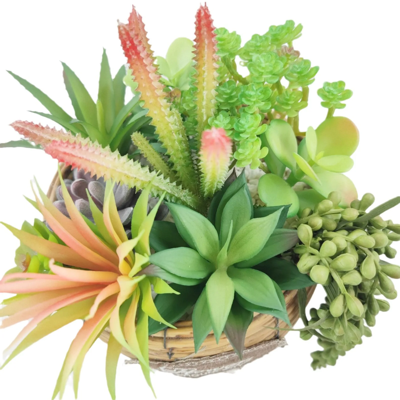 Jf Artificial Fake Succulent Small Potted Plants Succulents Bonsai Decoration For Home And