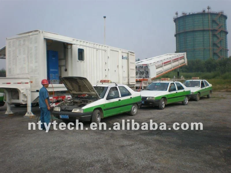 Low Failure Rate Reciprocating Mobile Filling Station Long Service Life CNG Daughter Station with 380V Motor Core Components