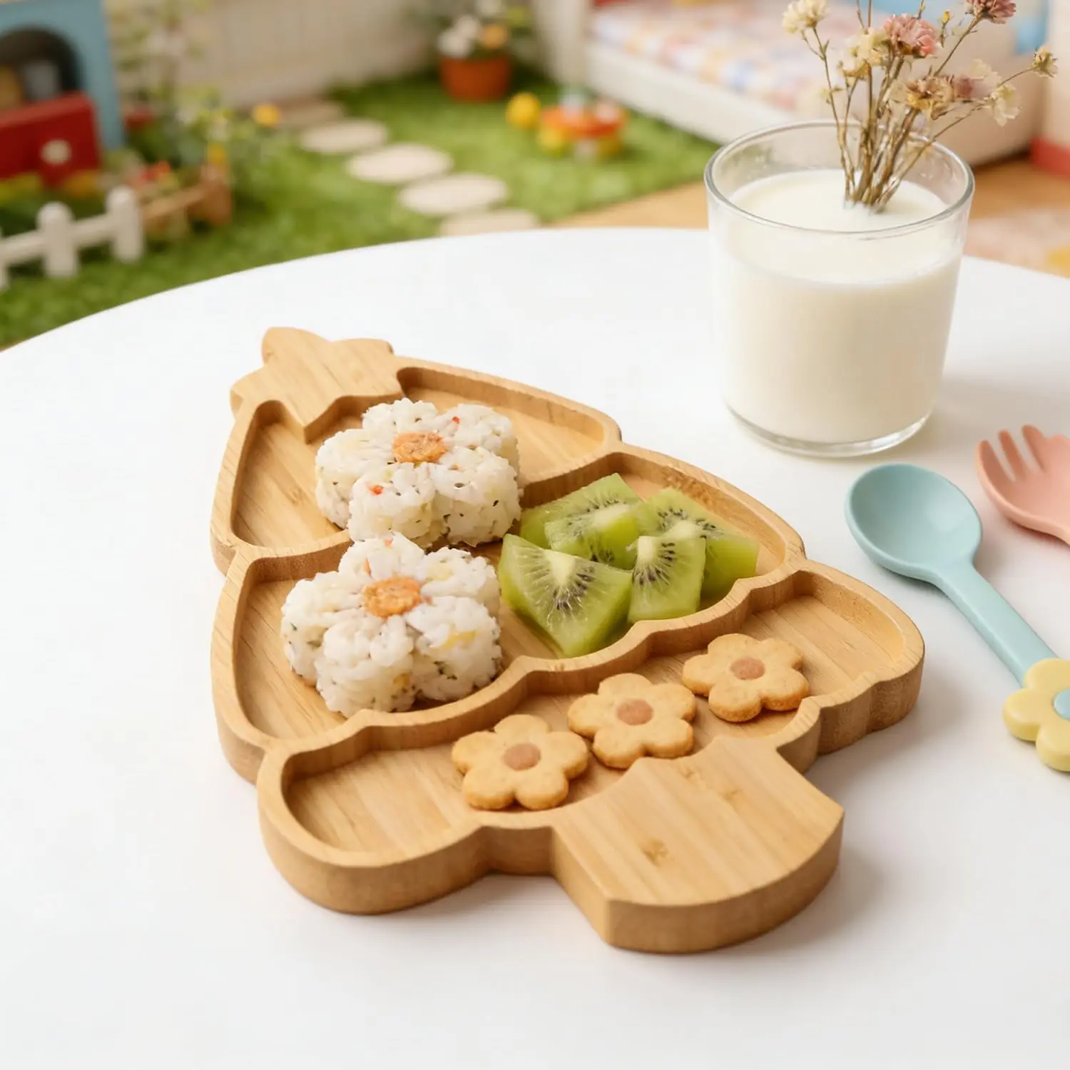 Custom Christmas Tree Plate Wooden Charcuterie Board Cheese Cooked Food Plate Serving Tray for Kitchen & Picnic Thanksgiving