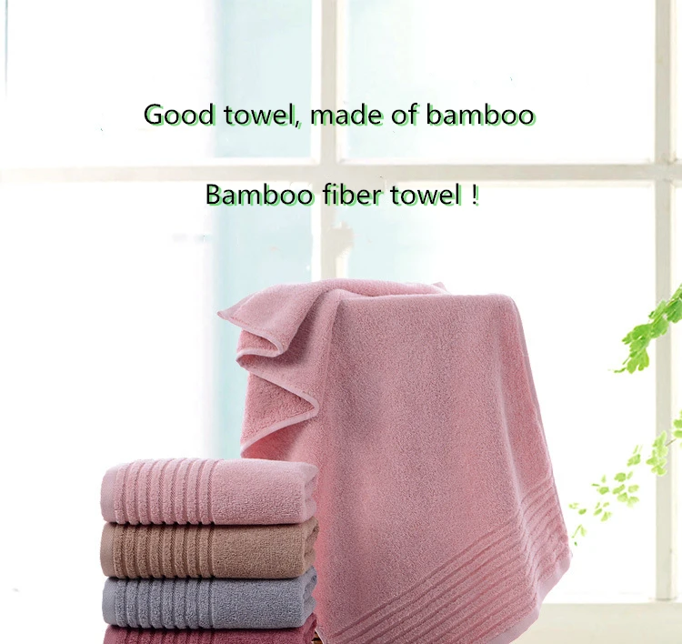 Wholesale promotional terry printing  towel 100% bamboo fiber face towels bath towel factory