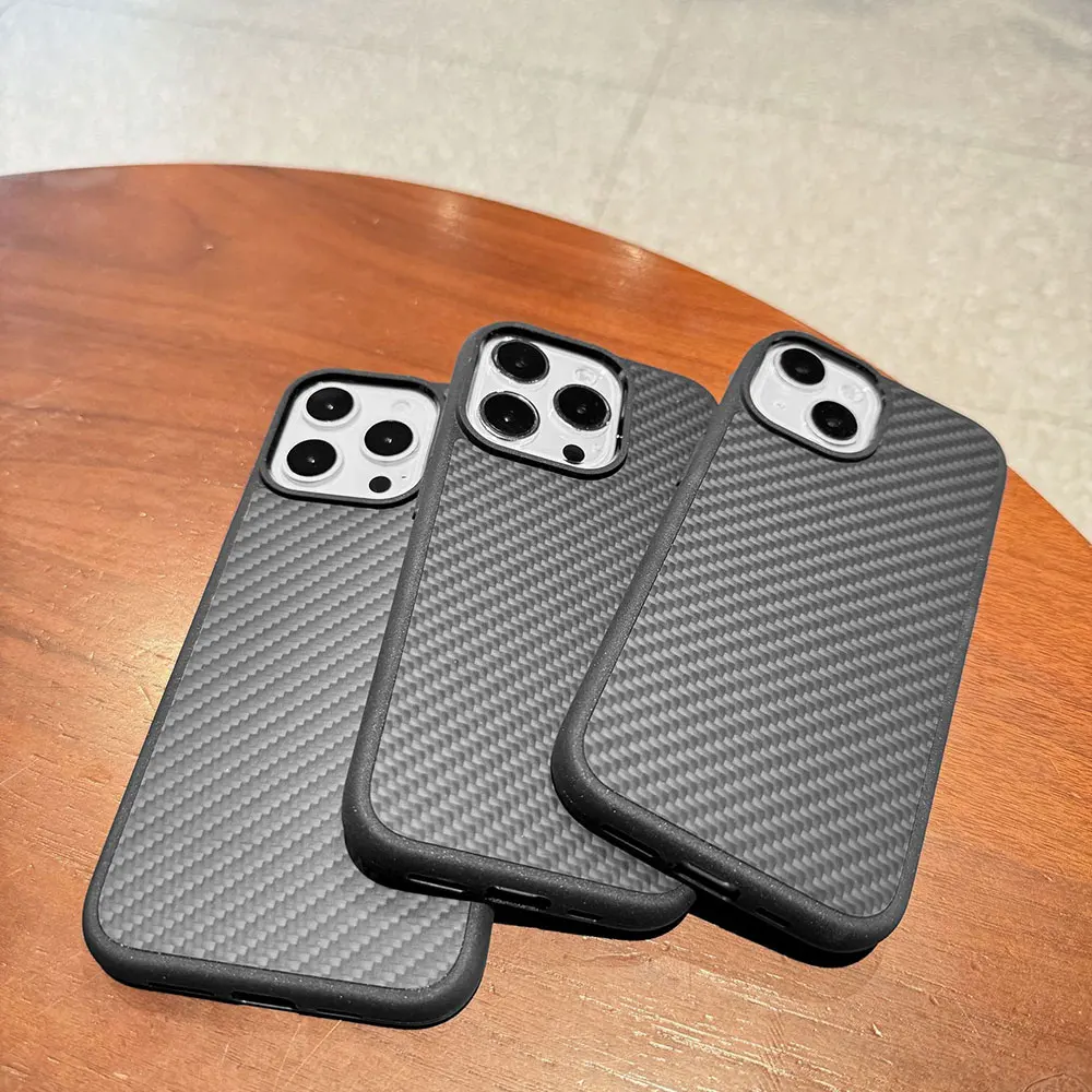 Aramid Fiber Phone Case For Iphone 15 14 13 12 11 7 Xr Xs Max Pro Plus Simple Business Skin Friendly Anti Fall Sjk481 Laudtec manufacture