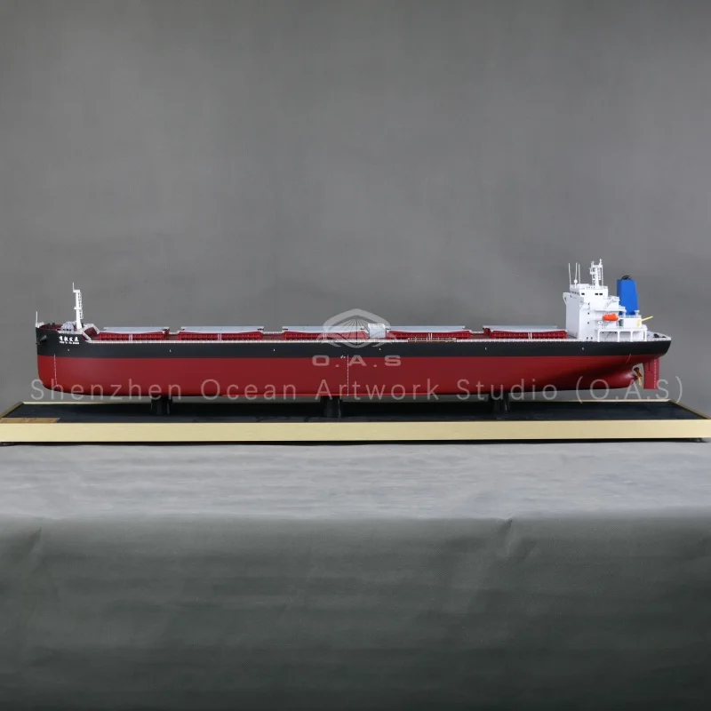 This large bulk carrier model precisely replicates CCS-class vessel standards, featuring detailed ship construction processes and accurate ship hull structure displays. Every visible part, from decks to bulkheads, shows authentic parts of a ship layout. Built with high-quality materials and fine craftsmanship, sturdy and clear in teaching presentation. Ideal for maritime training, shipyard exhibitions, technical seminars and corporate gifts. Custom scale, color and logo available for shipping education and research institutions.Amber@vesselmodel.com Tel: +86 18038048785