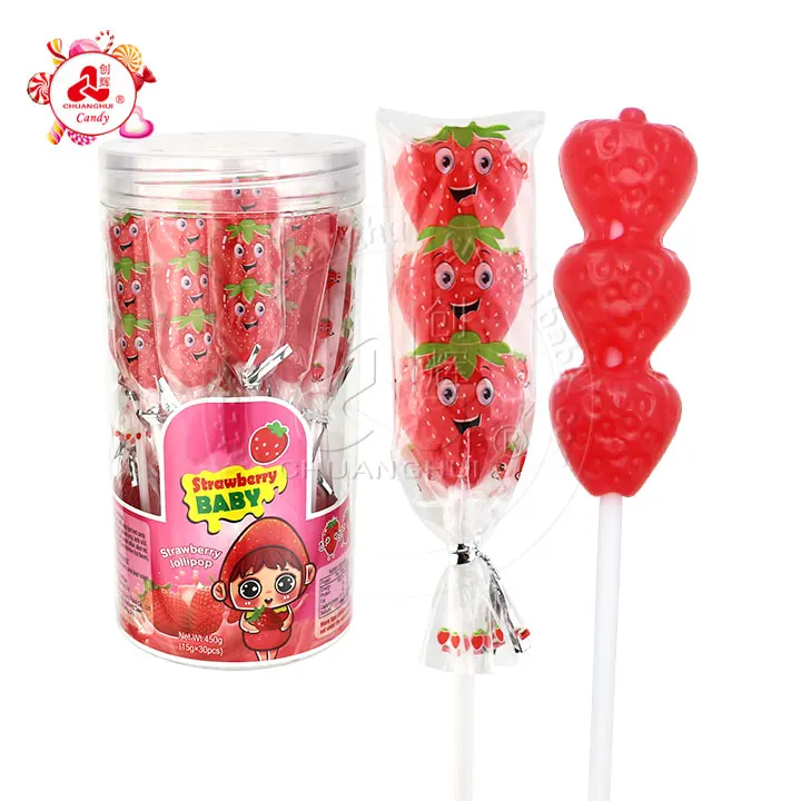 strawberry lollipop