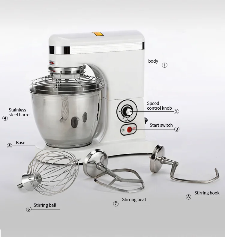 Машина для производства хлеба Yoslon 5 л планетарный миксер теста тортов яиц молока Миксер продуктов